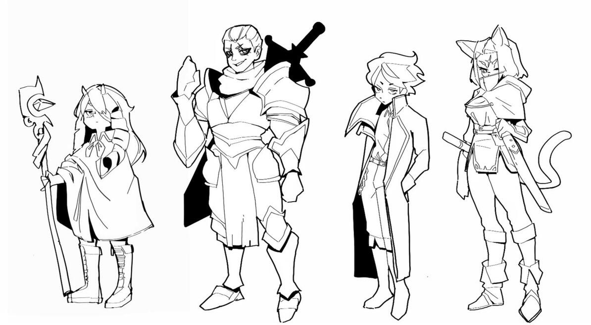 Character Concepts for Silent Manga Audition