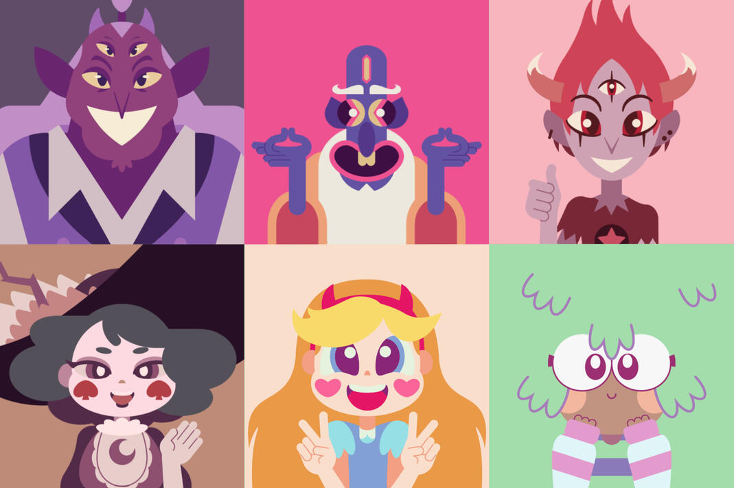 Star Vs. The Forces of Evil Cute Graphic Illustration